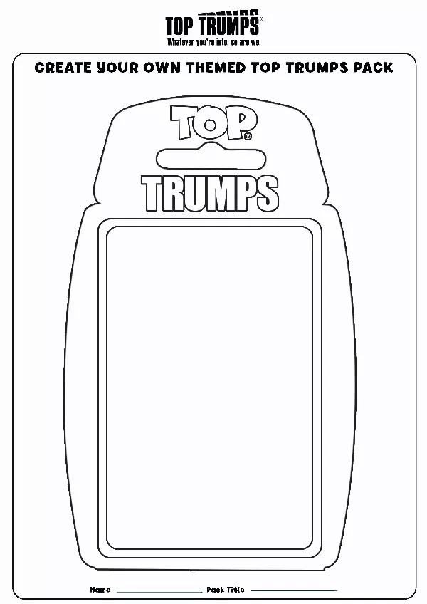 Top Trumps Activity Sheet 1
